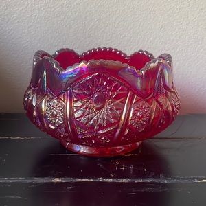 Bright Red Candy Dish
